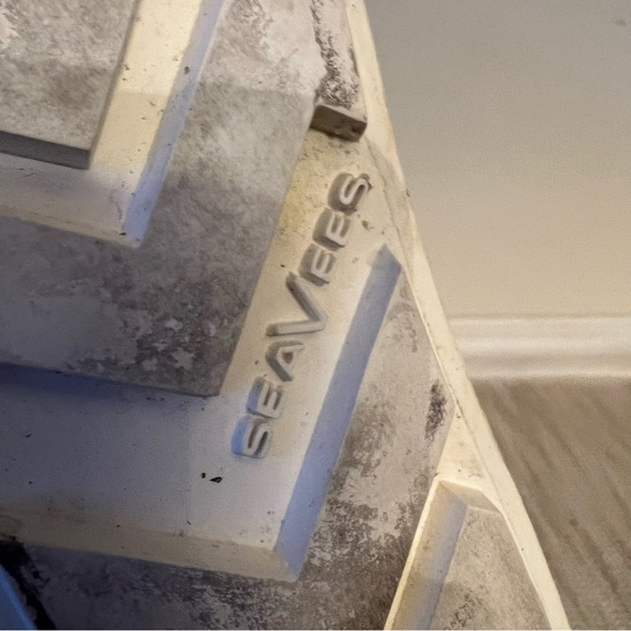 SEAVEES Baja Slip On Platform Black Herringbone Twill Sz 8.5 - Picture 15 of 16